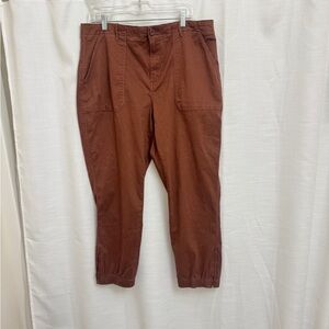 20” w brand new with tags zippers at the cuff brown jogger/cargo pants
